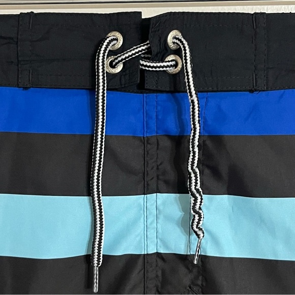Men’s Speedo Board Shorts Striped Mesh Lined Summer Vacation Beach Size Large - Picture 3 of 11